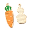 Alloy Enamel Pendants ENAM-D053-03KCG-2