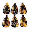 Epoxy Resin Pendants RESI-S09-01Q-RS-1