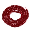 Opaque Solid Color Glass Beads Strands EGLA-T021-02G-2