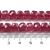 Natural Quartz Imitation Red Corundum Beads Strands G-C179-B09-01-5