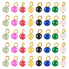 Glass Round Pendants PALLOY-TADJ00001-01-1
