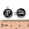 Platinum Plated Alloy Charms LS-ENAM-S118-02P-P-3