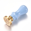 Brass Wax Seal Stamps LS-AJEW-WH0113-41A-1
