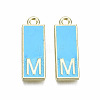 Alloy Enamel Pendants ENAM-T012-01M-RS-2