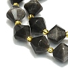 Natural Silver Obsidian Beads Strands G-I376-C13-01-3