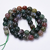 Natural Indian Agate Beads Strands G-S281-23-6mm-2