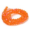 Transparent Electroplate Glass Beads Strands LS-GLAA-F029-3mm-D11-2