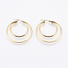 201 Stainless Steel Hoop Earrings LS-EJEW-I213-B-02G-1