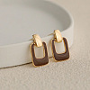 Rectangle Alloy Enamel Dangle Stud Earrings FS-WG08EF2-02-1