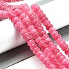 Dyed Natural White Jade Beads Strands X-G-G107-A03-01-2