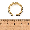 304 Stainless Steel Micro Pave Cubic Zirconia Cuff Open Rings for Women SA-CBAABBA-12G-2
