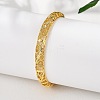 Brass Bangles for Women BJEW-D313-03G-4
