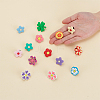 WADORN 28Pcs 14 Styles Flower/Clover PVC Plastic Shoelace Charms FIND-WR0011-32-3