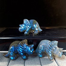 Natural Labradorite Carved Healing Unicorn Dinosaurs Figurines PW-WG13731-01