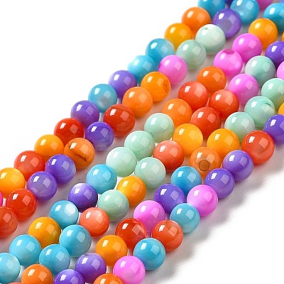 Dyed Natural Freshwater Shell Beads Strands SHEL-G014-05C-04-1