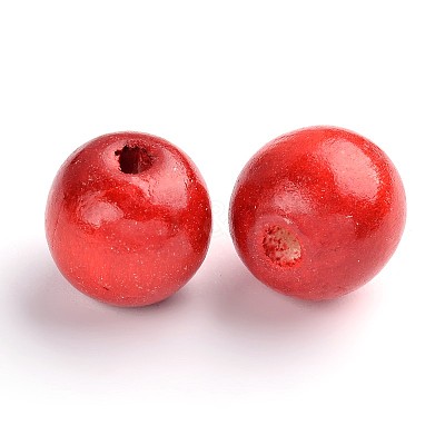 Natural Maple Wood Beads X-TB20mmY-1-1