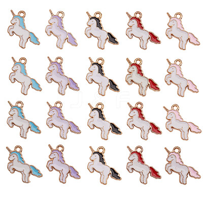 Alloy Enamel Pendants ENAM-CJ0001-41-1