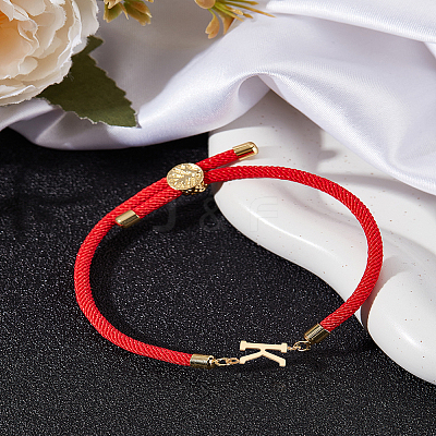 1Pc Adjustable Nylon Cord Slider Bracelets for Women BJEW-LP0001-32K-02-1