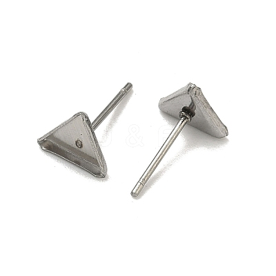 Tarnish Resistant 304 Stainless Steel Stud Earring Settings X-STAS-Q170-11-1