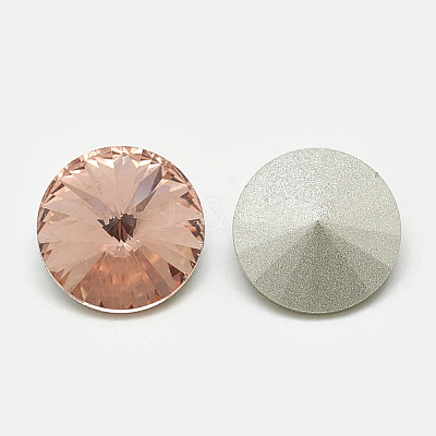 Pointed Back Glass Rhinestone Cabochons RGLA-T086-10mm-08-1