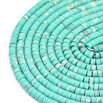 Dyed Synthetic Imperial Jasper Beads Strands G-P575-B09-4x2mm-02-1