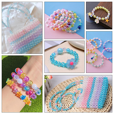 Eco-Friendly Transparent Acrylic Beads OACR-PA0001-30C-02-1
