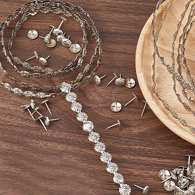 5Bags Flower Iron Decoration Strip FIND-GF0008-41A-P-1