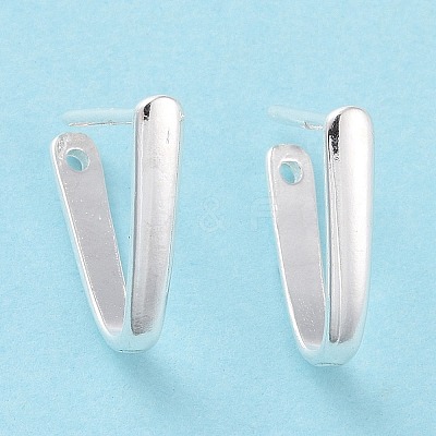 925 Sterling Silver Ice Pick Pinch Bails STER-D035-23S-01-1