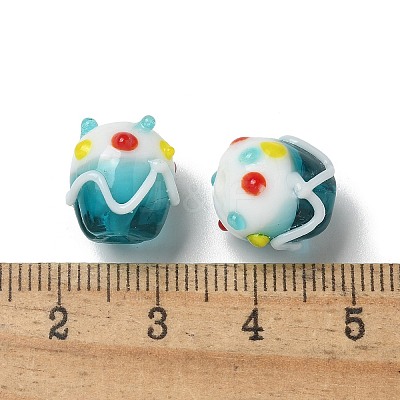 Handmade Lampwork Bumpy Beads LAMP-M022-01C-1