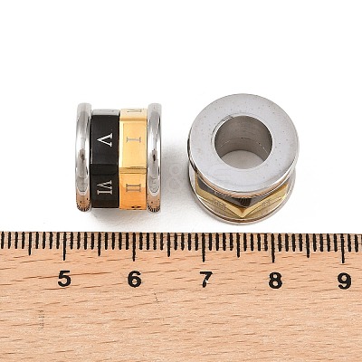 Rotatable 201 Stainless Steel Beads STAS-F339-03-1