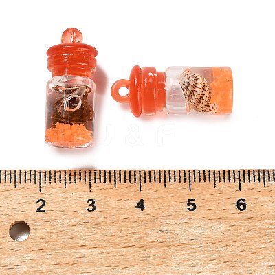 Luminous Epoxy Resin Pendants RESI-A042-01B-1