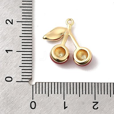 Brass Enamel Pendants KK-D408-03KCG-1