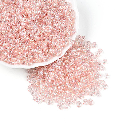 Transparent Colours Luster Glass Seed Beads SEED-N008-09H-1