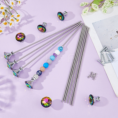 DIY Beaded Garden Stakes Making Kit DIY-FH0010-86A-1