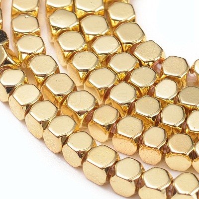 Electroplate Non-magnetic Synthetic Hematite Beads Strands X-G-I260-09A-1