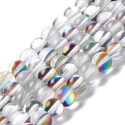 Synthetic Moonstone Beads Strands G-E573-02B-21-1