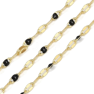 Rack Plating Brass Dapped Chains AJEW-Q153-02G-02-1