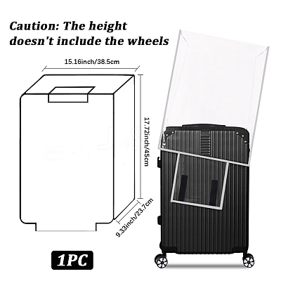 Transparent PVC Luggage Cover AJEW-WH20080-52N-1