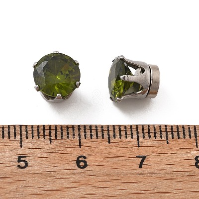 Cubic Zirconia Clip-on Earrings EJEW-L100-01P-08-1