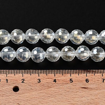 Electroplate Glass Bead Strands EGLA-R040-10mm-15-1