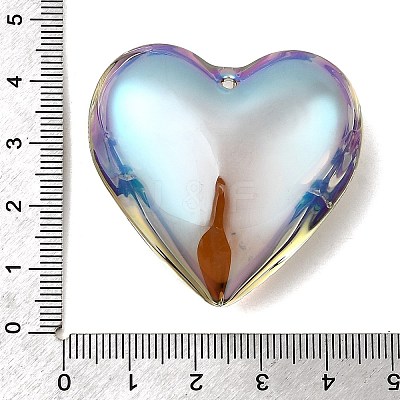 Electroplated Glass Pendants GLAA-G122-06B-1