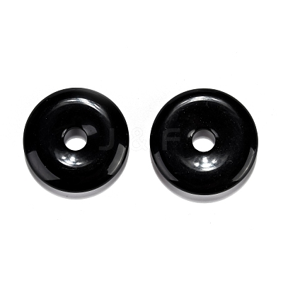 Natural Obsidian Pendants G-F524-B16-1