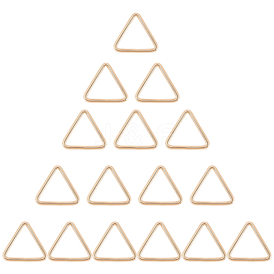 16Pcs Triangle Iron Linking Rings IFIN-CL0001-07KCG-1