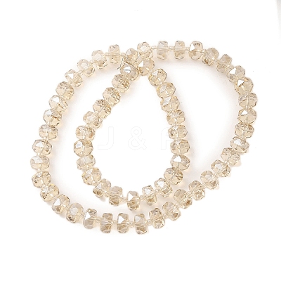 Transparent Electroplate Glass Beads Strands EGLA-P062-01A-PL03-1
