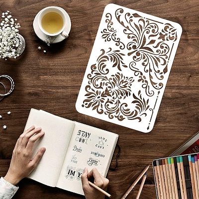 Plastic Reusable Drawing Painting Stencils Templates DIY-WH0202-280-1