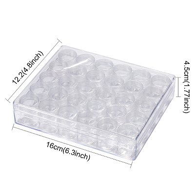 Clear Bead Organizer Storage Case X-C004Y-1
