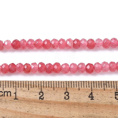 Dyed Natural Malaysia Jade Rondelle Beads Strands G-E316-2x4mm-62-1