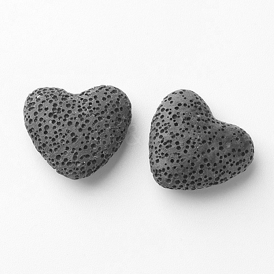 Unwaxed Natural Lava Rock Beads G-F327-18-1