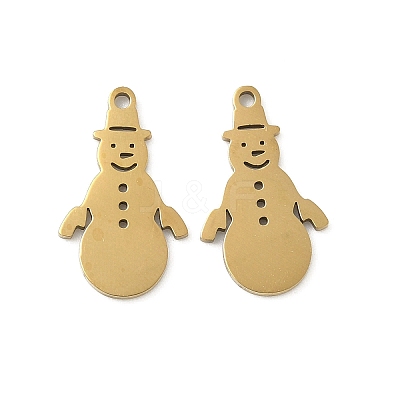 Christmas 201 Stainless Steel Pendants STAS-P428-01B-G-1