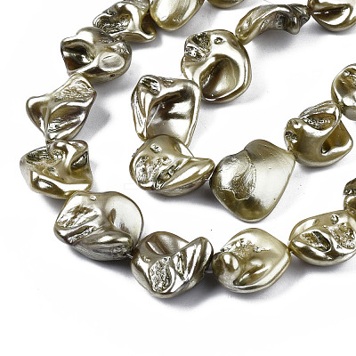 Shell Pearl Beads Strands BSHE-Q031-15E-1